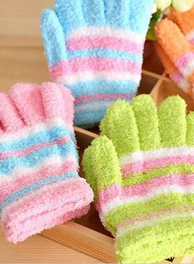 儿童手套冬季加绒加厚保暖防寒骑车防风防水防寒骑车手套宝宝全指