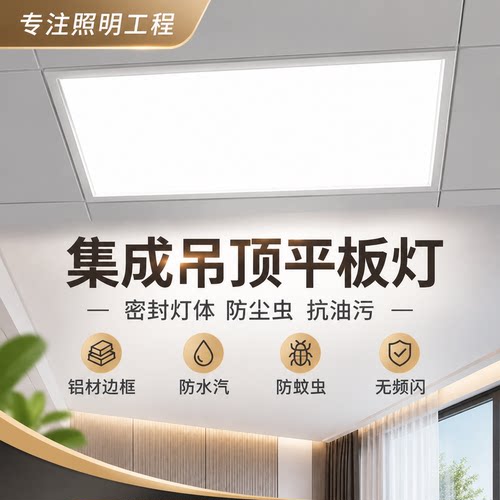 厕所顶扣板灯30x30铝扣