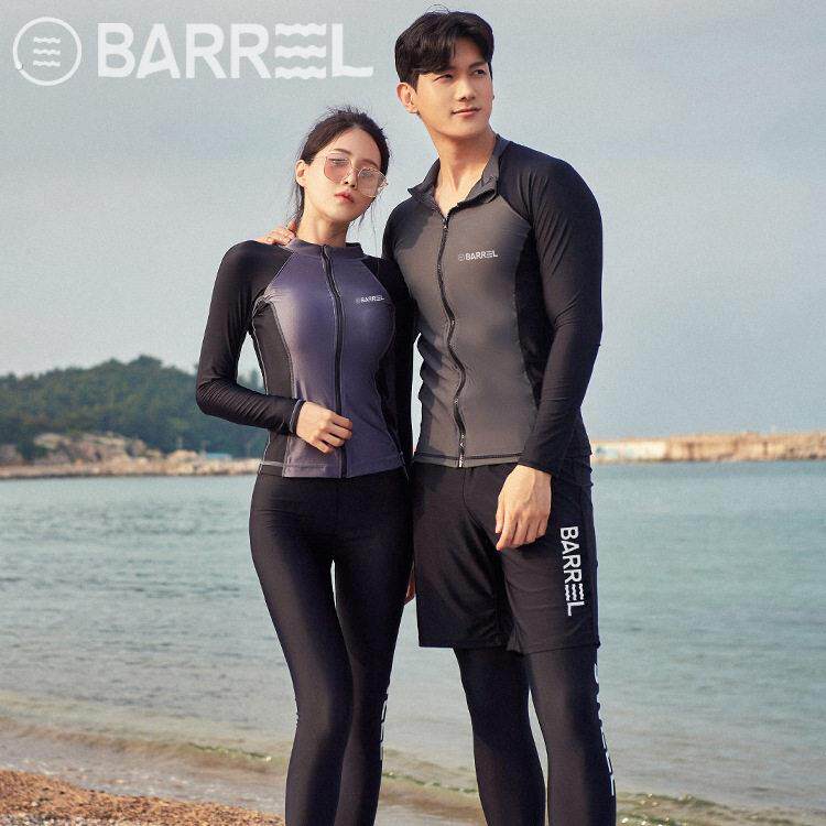潜水服女情侣装男士长袖水母衣防晒速干冲浪温泉游泳衣浮潜服套装