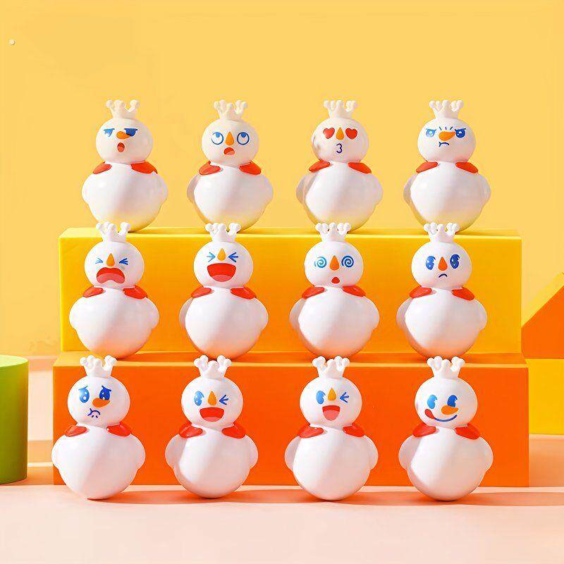 蜜雪冰城新款不倒翁全套盒雪王不倒翁雪王玩偶网红爆款不倒翁