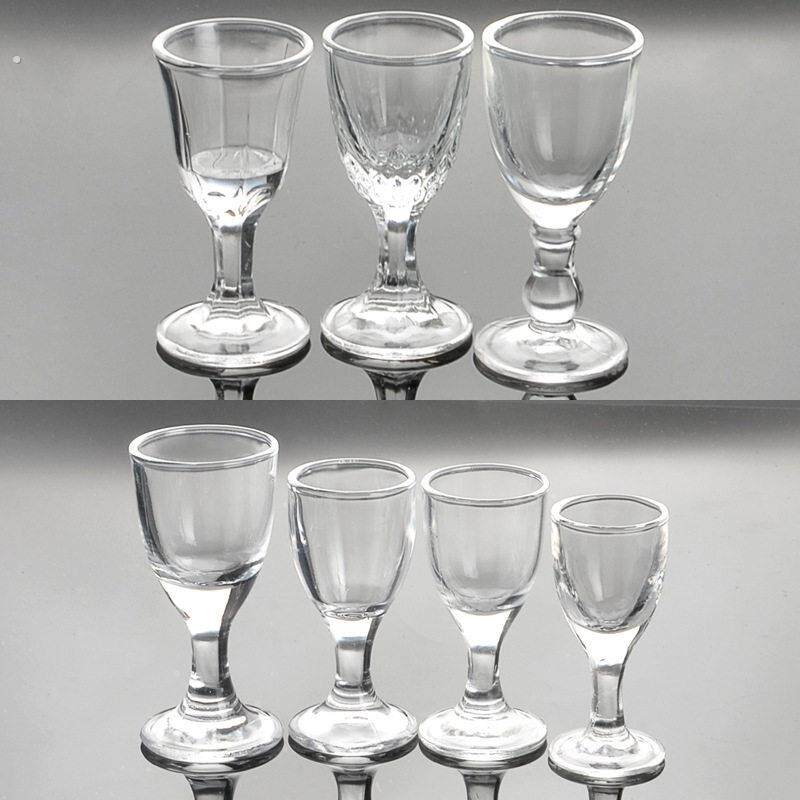 玻璃高脚杯白酒杯烈酒杯茅台镇小酒杯15ml一口杯可加logo