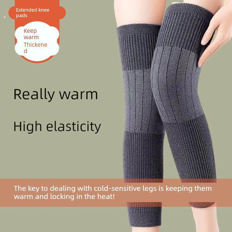 四季加长护膝防寒保暖老寒腿秋冬男女士加长款膝关节袜套加厚