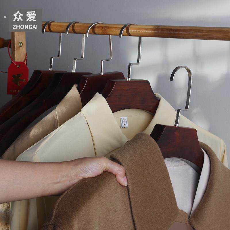 实木衣架防滑衣挂架衣柜木质衣服撑家用覆古木头西装架子酒店