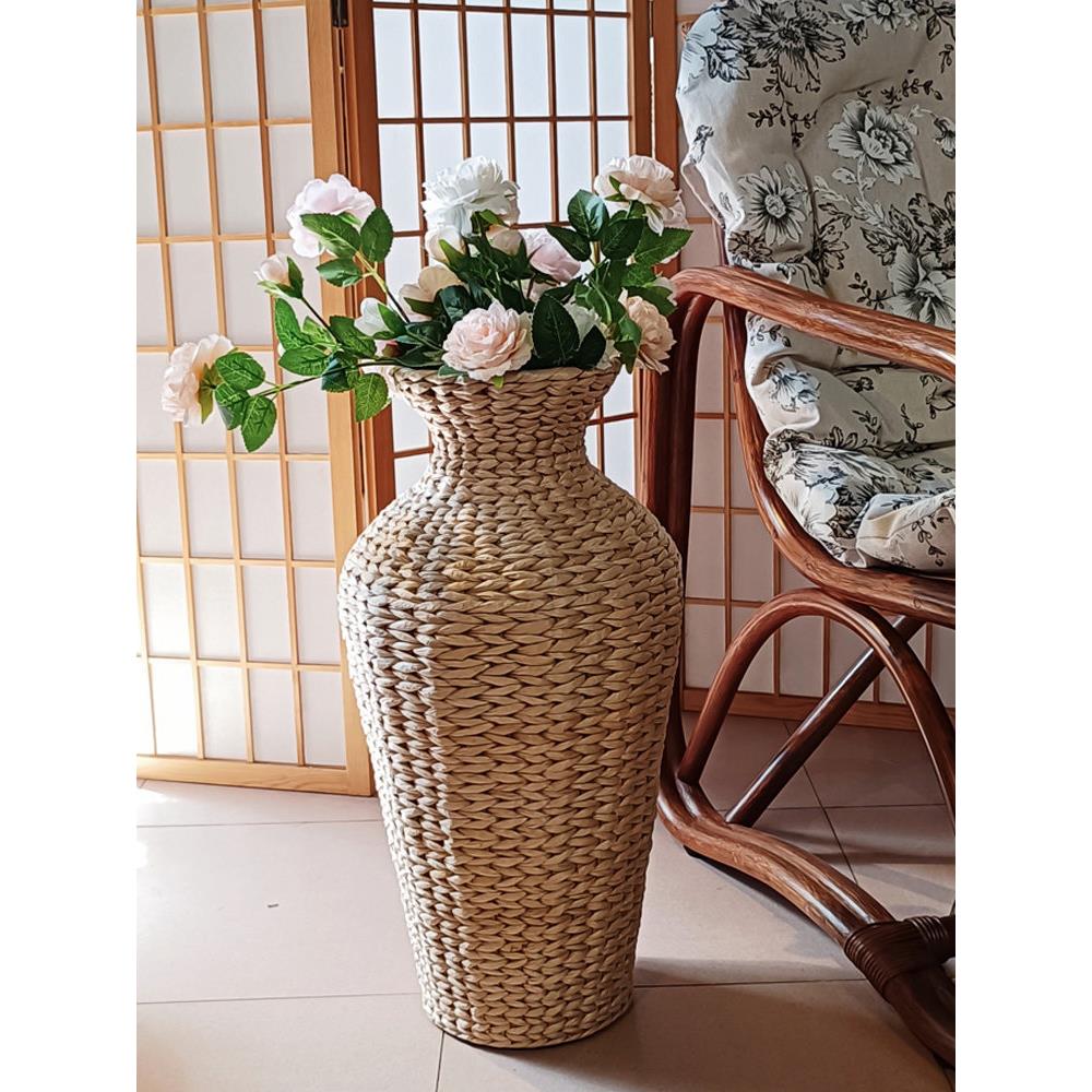 多款手工草编藤编花器花瓶干花插花编织大号客厅桌面装饰花篮摆件