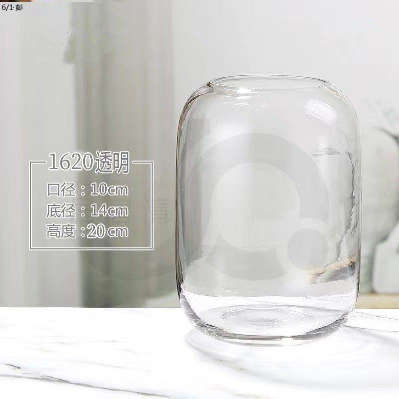 现代简约大肚玻璃花瓶微景观苔藓DIY设计插花水培客厅办公室摆件