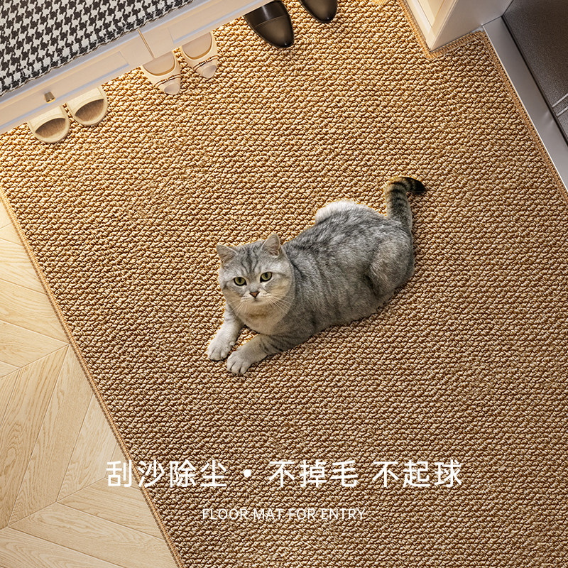 入户门地垫2024新款仿剑麻地毯入户门垫高级感门口地垫进门可裁剪,居家布艺,入户地垫,淘宝优惠券,粉丝福利购,淘宝优惠卷
