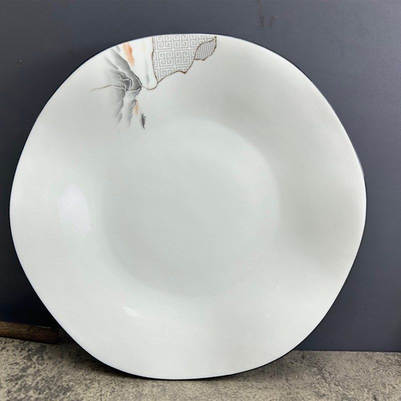 陶瓷花边盘沙拉盘西餐盘家用菜盘碟浅盘菜碟西式餐具创意餐厅菜盘,厨房/烹饪用具,配菜/备菜盘,淘宝优惠券,粉丝福利购,淘宝优惠卷