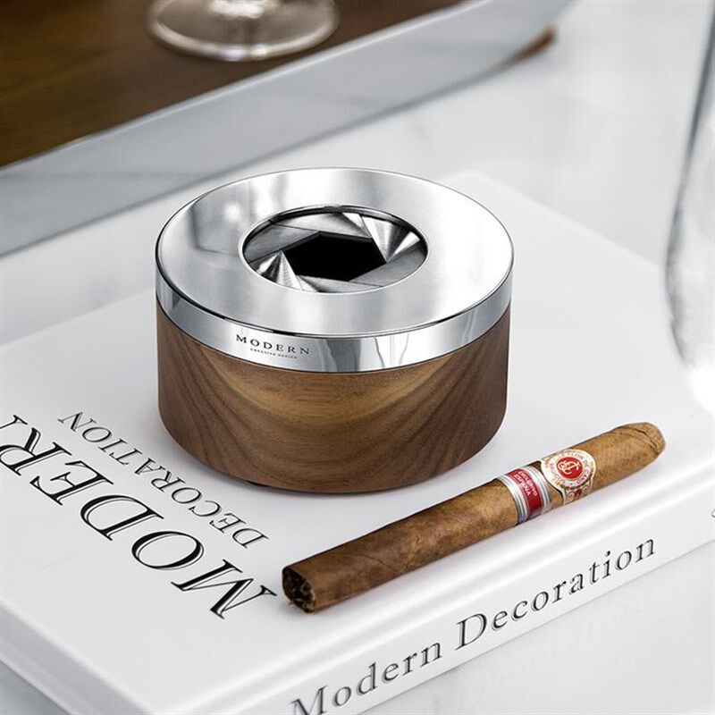 摩登MODERN创意个性潮流烟灰缸封闭式带盖防飞灰男礼品刻字定制