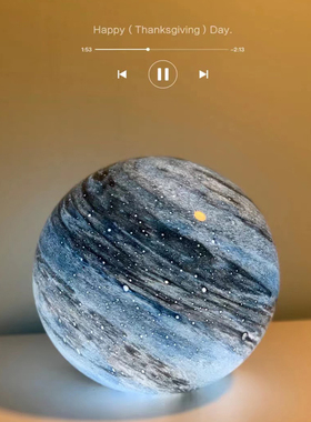 掌上星河灯卧室台灯星球月球创意个性床头灯温馨浪漫小夜灯氛围灯
