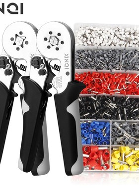 HSC8 6-4管型端子压线钳冷压端子手动接线钳子针形夹线电工压接钳