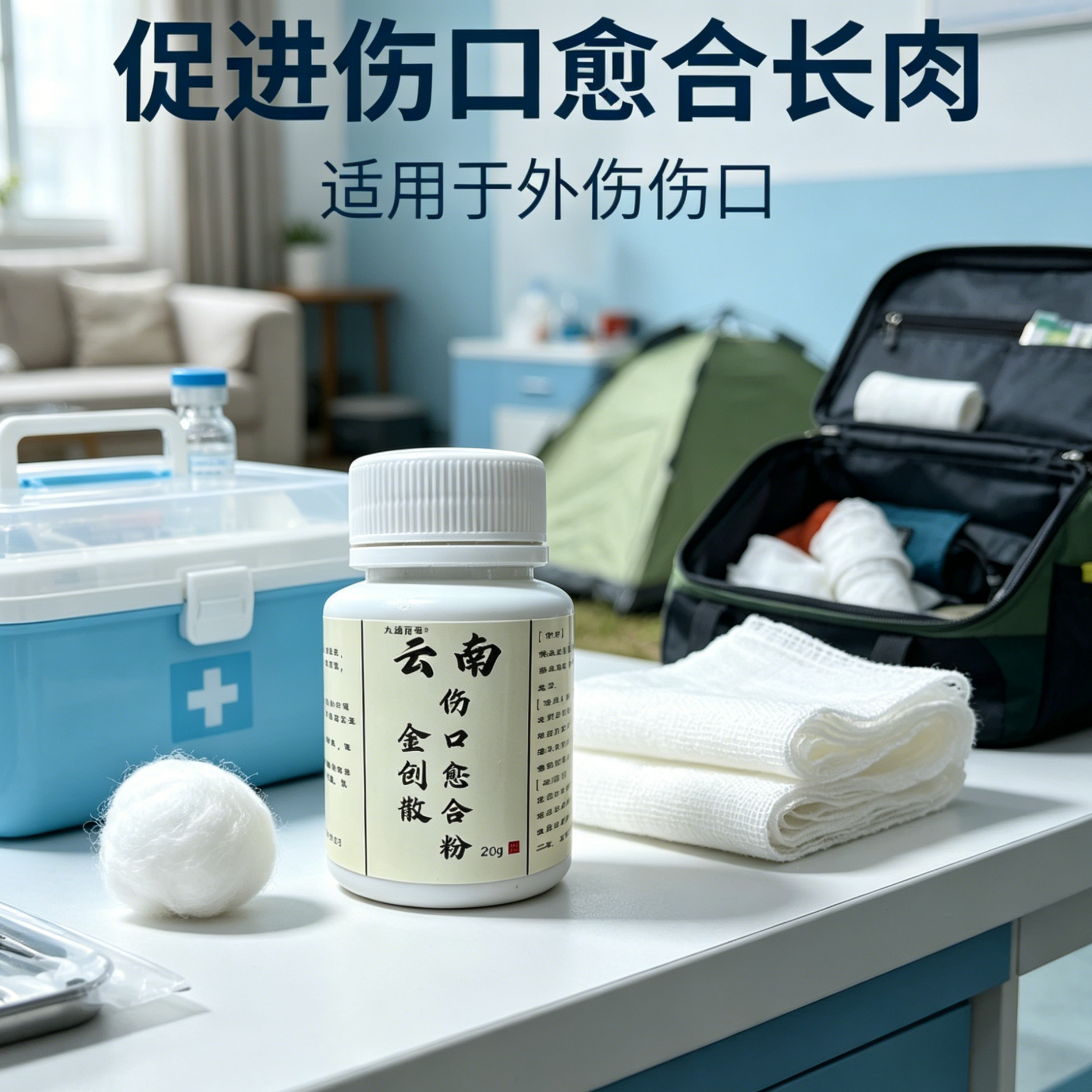 云南金创粉急救应急外伤愈合快速止血粉外用刀伤擦伤老人卧床护理