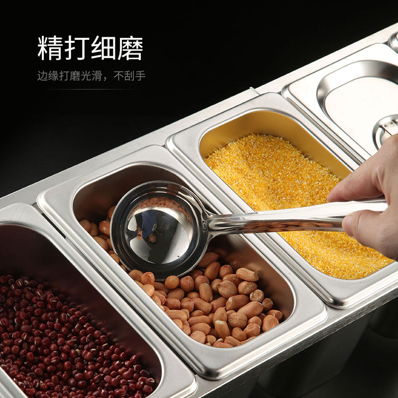 不锈钢果酱盒长方形配料盒适用于奶茶店商用
