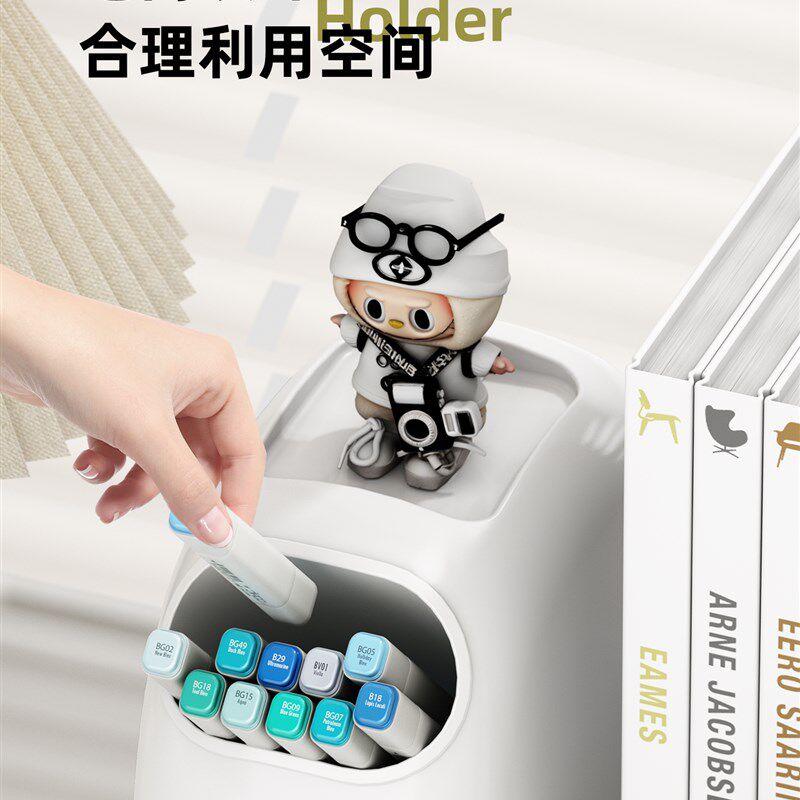 桌面收纳盒学生书本置物架书立架大容量书架办公室书桌上文具笔筒