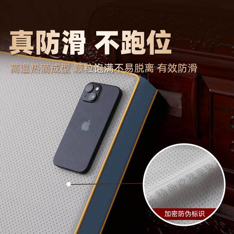 红木沙发坐垫雪尼尔海绵座垫实木沙发垫乳胶防滑罗汉床垫椅垫定制
