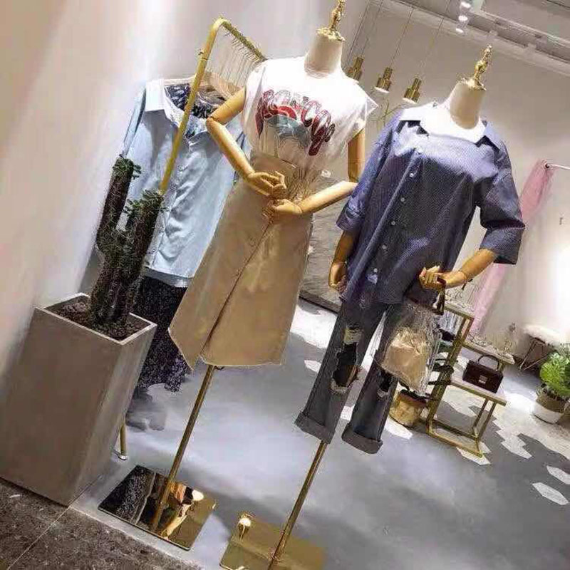 女模特道具女装店橱窗高档展示架婚纱拍照假人体半身服装模特架子