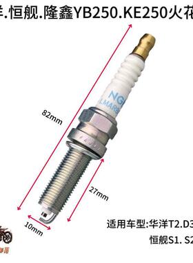 适用24款华洋T2T4LD3恒舰S1S5越野机车隆鑫KE250YB250火花塞