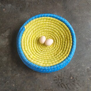 圆环元宝鸽子窝凤尾孔雀观赏鸽大型肉鸽养殖用品用具稻草草窝巢盆