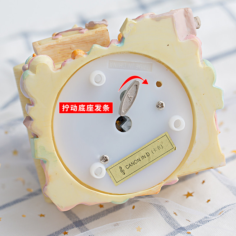 可爱小黄鸭音乐盒八音盒天空之城少女心送闺蜜朋友小女孩生日礼物