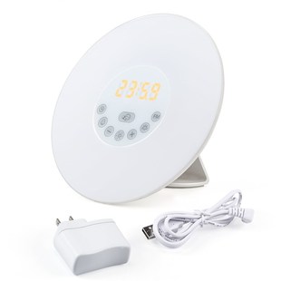 日出唤醒灯 时钟闹钟起床灯 模拟太阳光唤醒灯 LED小夜灯床头灯