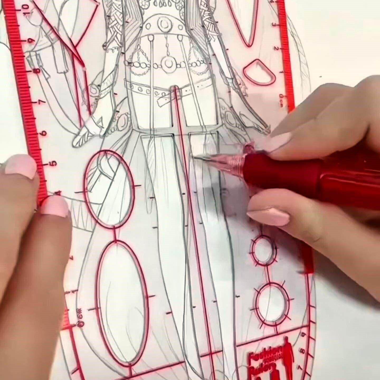 人体模板尺创意服装设计工具尺女装时装尺人体绘图多功能比例尺