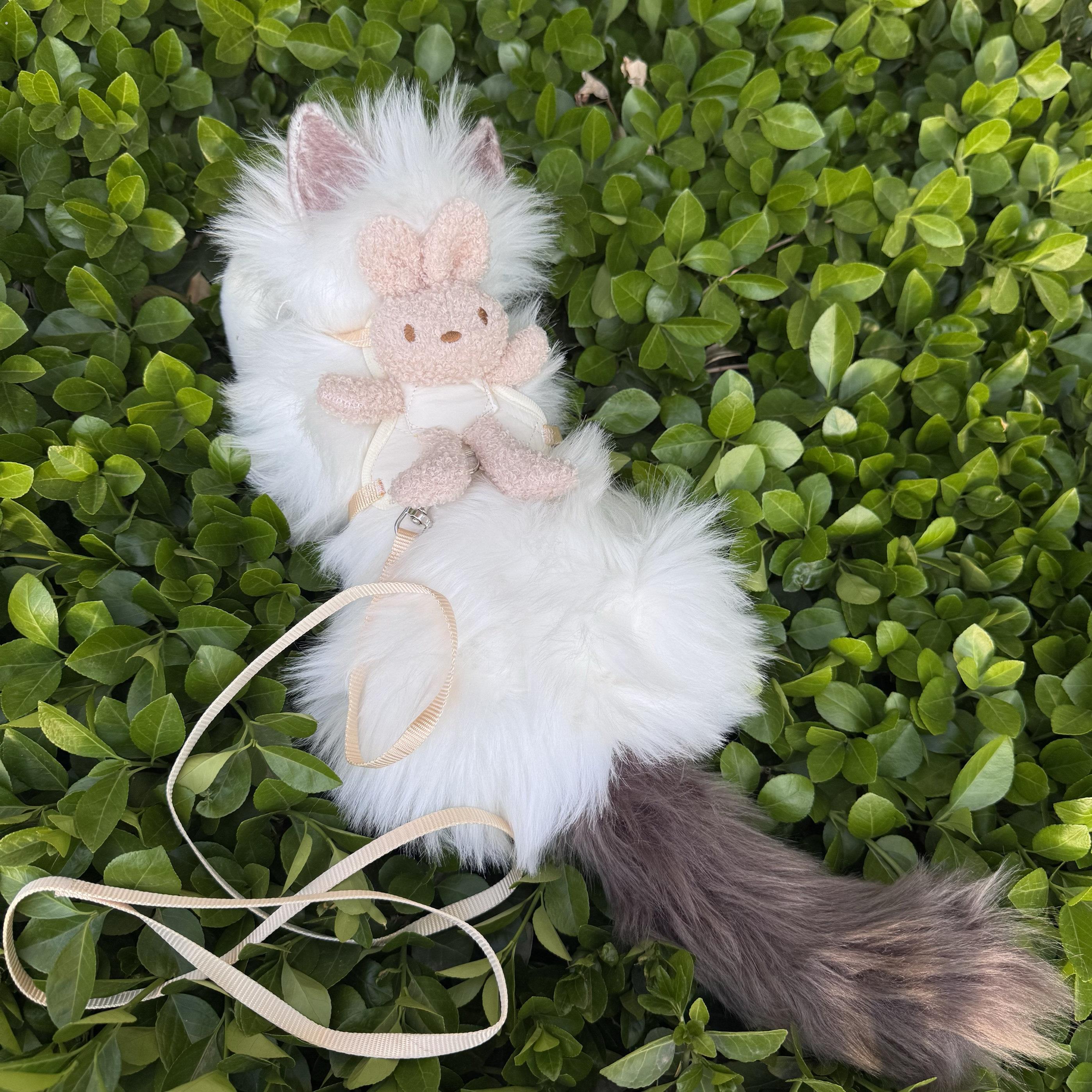 宠物兔子胸背套装小猫外出牵引绳成幼猫咪便捷防挣脱工背带用品