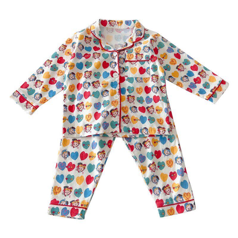 儿童睡衣春秋季纯棉宝宝卡通翻领长袖套装网红男童女童家居服开衫,童装/婴儿装/亲子装,家居服套装,淘宝优惠券,粉丝福利购,淘宝优惠卷