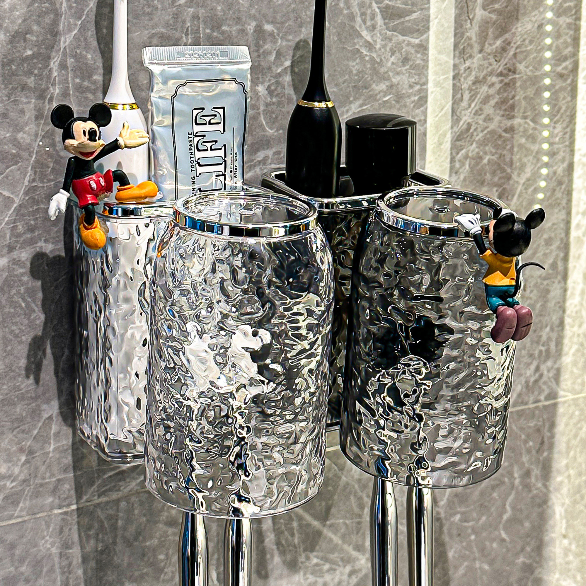 2023新款电动牙刷置物架免打孔壁挂式牙膏漱口刷牙杯子洗漱杯套装,家庭/个人清洁工具,牙刷架/牙具座,淘宝优惠券,粉丝福利购,淘宝优惠卷