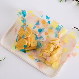 夏季新款ins风烘焙包装袋多彩气泡平口袋雪花酥糖果包装100个/件