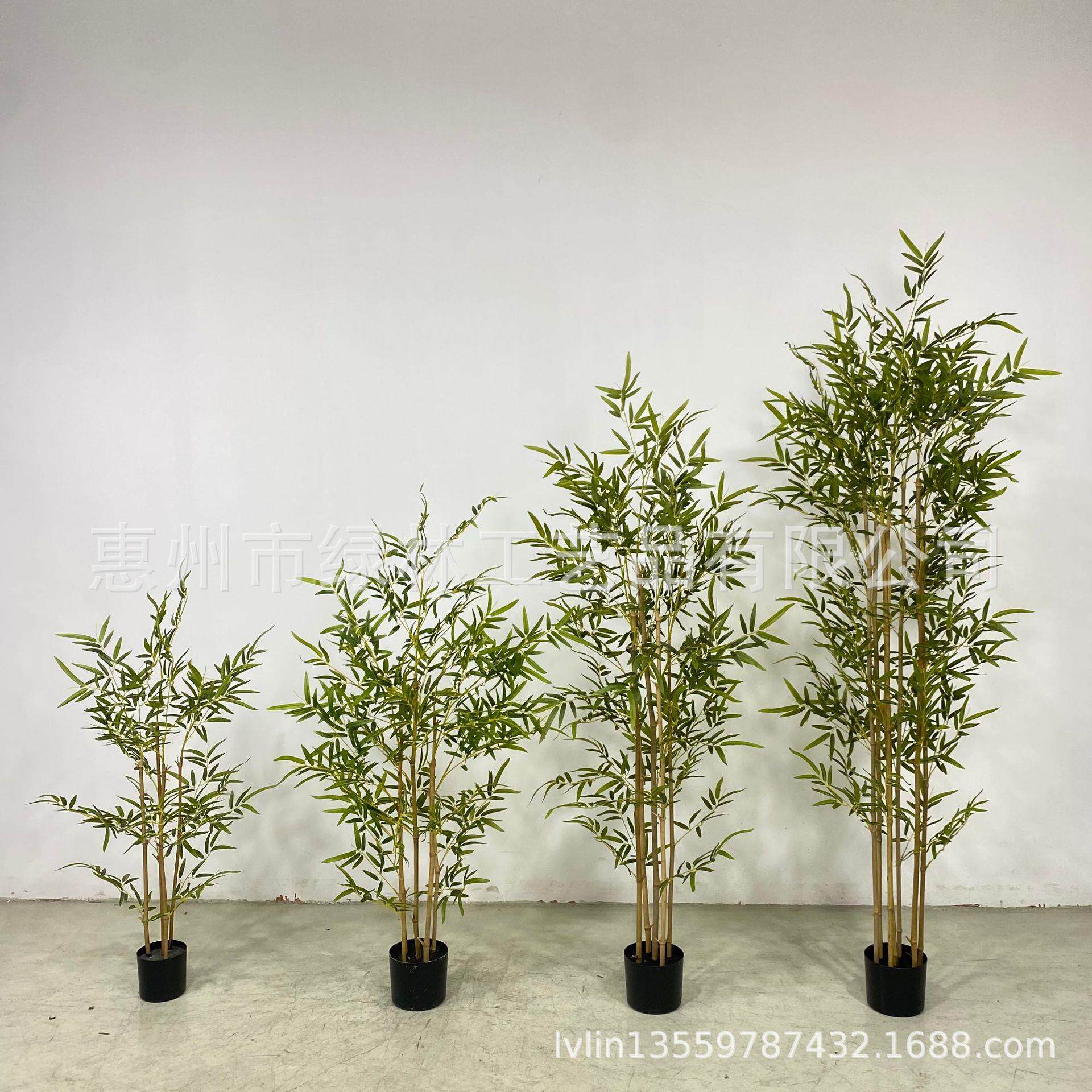 富贵竹仿真竹子盆栽北欧室内仿真人造竹子大型客厅装饰摆件假植物