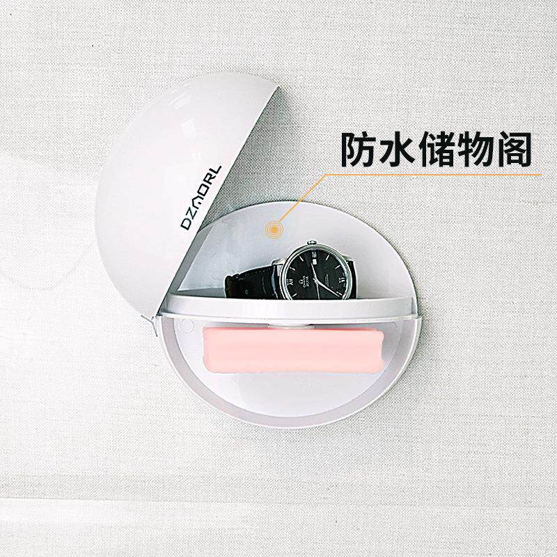 磁铁吸皂器卫生间创意壁挂式香皂盒沥水双层置物架肥皂盒免打孔