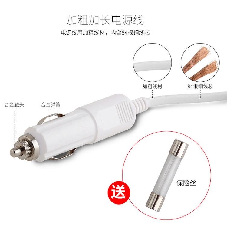 汽车一拖三点烟器电源分配器双USB多功能车载车充高功率快充