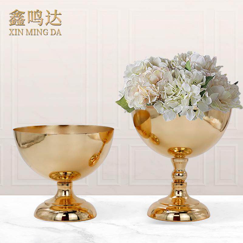 婚庆道具主桌花器婚礼布置签到装饰点心台糖果盒样板房铁艺摆件