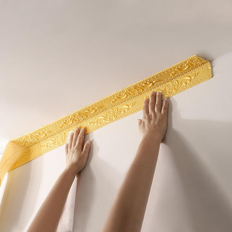 自粘墙贴天花板顶角线阴角线贴纸背景墙边框踢脚线腰线贴防水立体