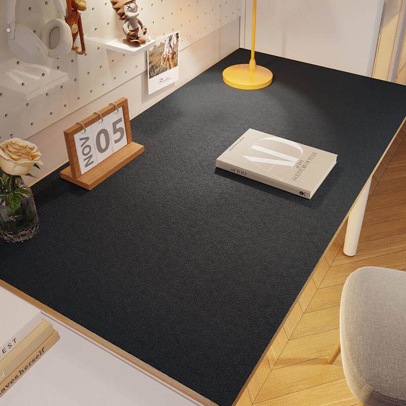 轻奢桌子黑色桌垫高级宿舍超大电脑滑鼠垫电竞桌面桌布垫子定制可