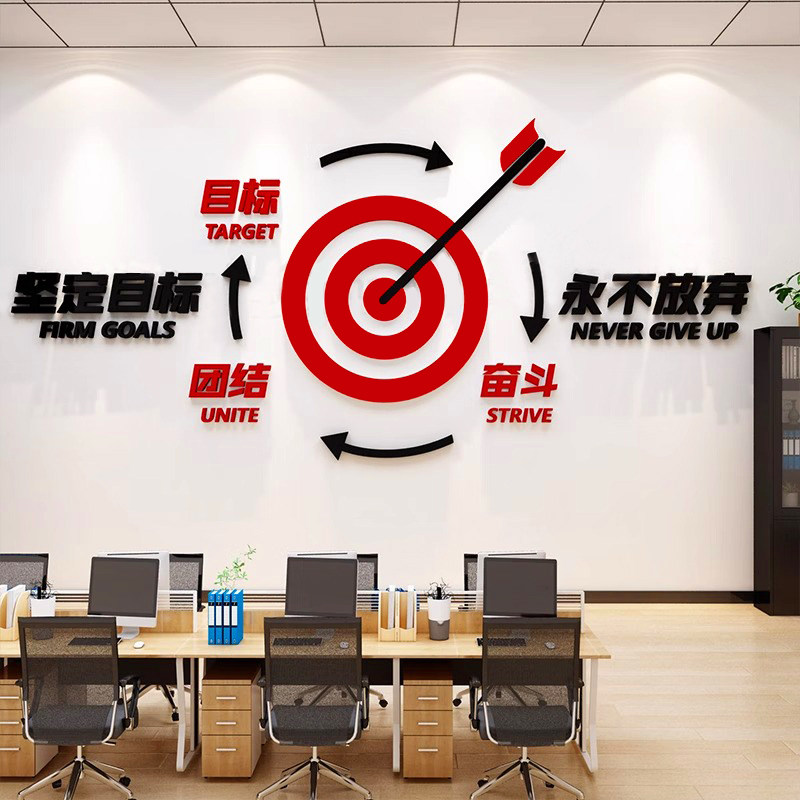 企业会议室布置背景创意装饰激励志标语公司团队文化墙面自粘贴纸,家居饰品,文化墙贴,淘宝优惠券,粉丝福利购,淘宝优惠卷