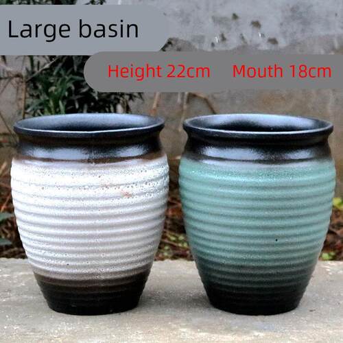 法师特价多肉花盆素烧粗陶瓷组合套装简约创意绿萝室内大口径透气