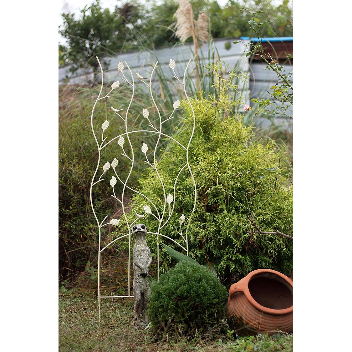 外贸出口铁艺螺旋小鸟屏风爬藤架铁线莲花架园艺支架庭院花园装饰