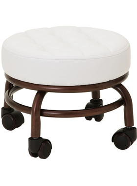 新品脚凳移动凳带轮矮凳子滑轮凳美容美发凳浴足万向轮凳子28499.