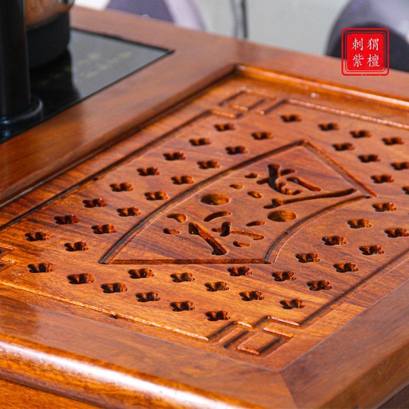 花梨茶桌椅组合刺猬紫檀简约茶台花梨中式阳台小户型实木功夫茶几,住宅家具,红木茶桌/茶台,淘宝优惠券,粉丝福利购,淘宝优惠卷