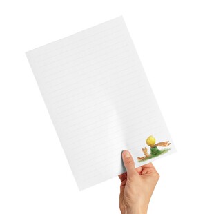 小王子信纸精选集 星球与玫瑰花手绘风格插画特种纸 17x25cmA4