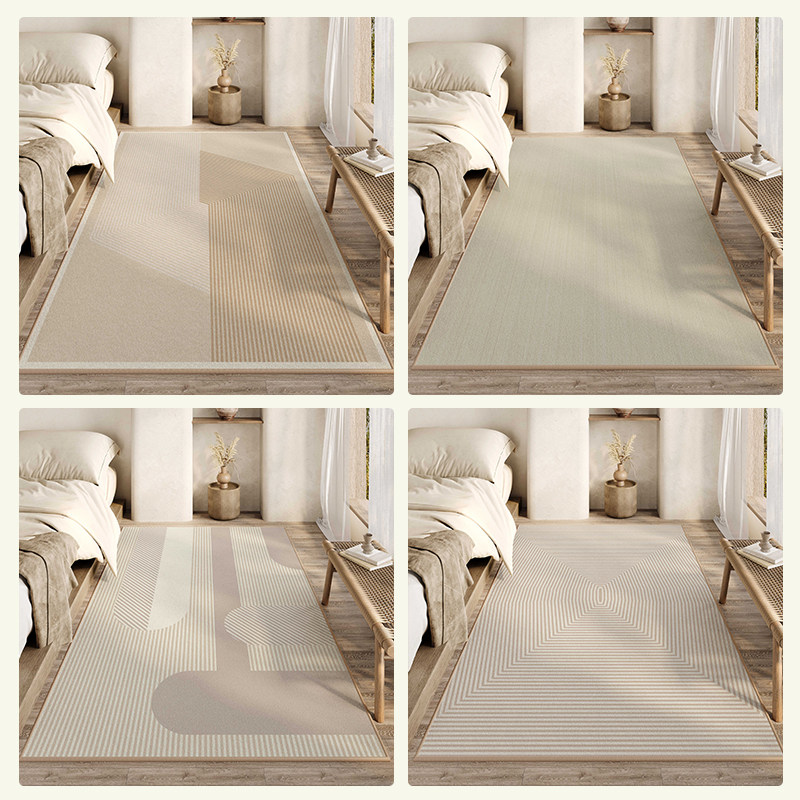 侘寂风卧室床边毯日式床边地毯客厅地垫房间长条耐脏防滑可机洗垫,居家布艺,床边毯,淘宝优惠券,粉丝福利购,淘宝优惠卷