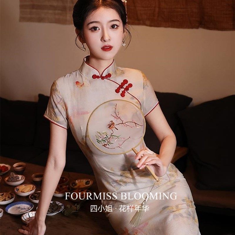 【花样年华】国风旗袍夏季新款2024少女送考年轻改良连衣裙气质,女装/女士精品,旗袍,淘宝优惠券,粉丝福利购,淘宝优惠卷