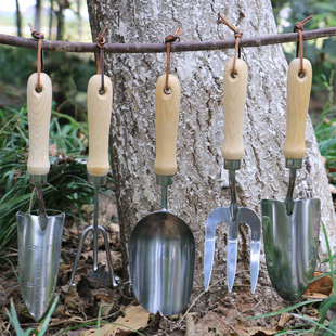 萌萌肉园艺家用养花种花园艺工具铲子套装不锈钢小铲子迷你小铁锹