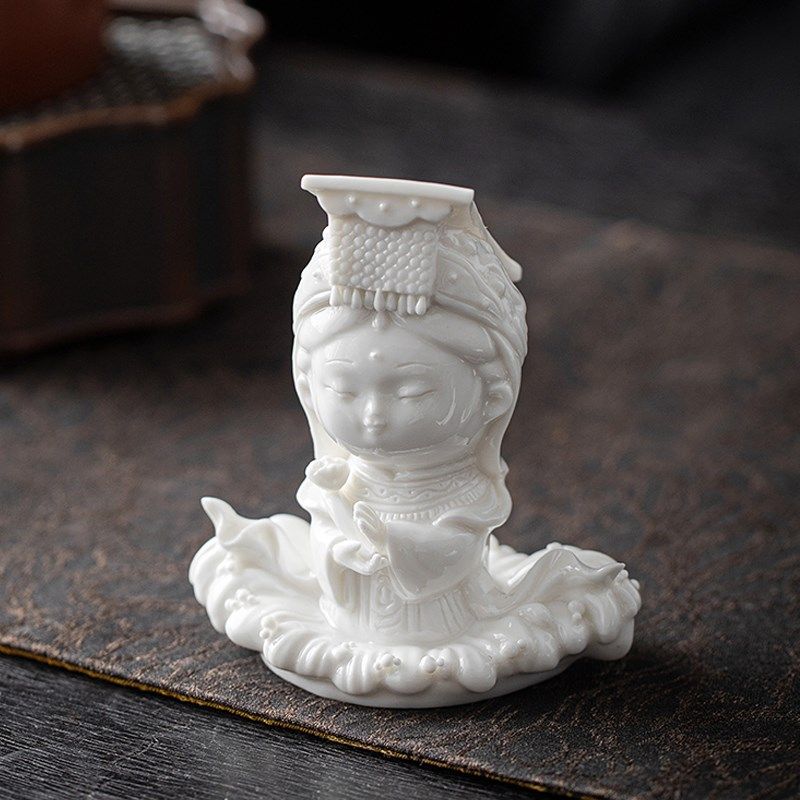 创意妈祖陶瓷摆件工艺品高级感车内装饰品2024新款中控台车载好物,家居饰品,装饰摆件,淘宝优惠券,粉丝福利购,淘宝优惠卷