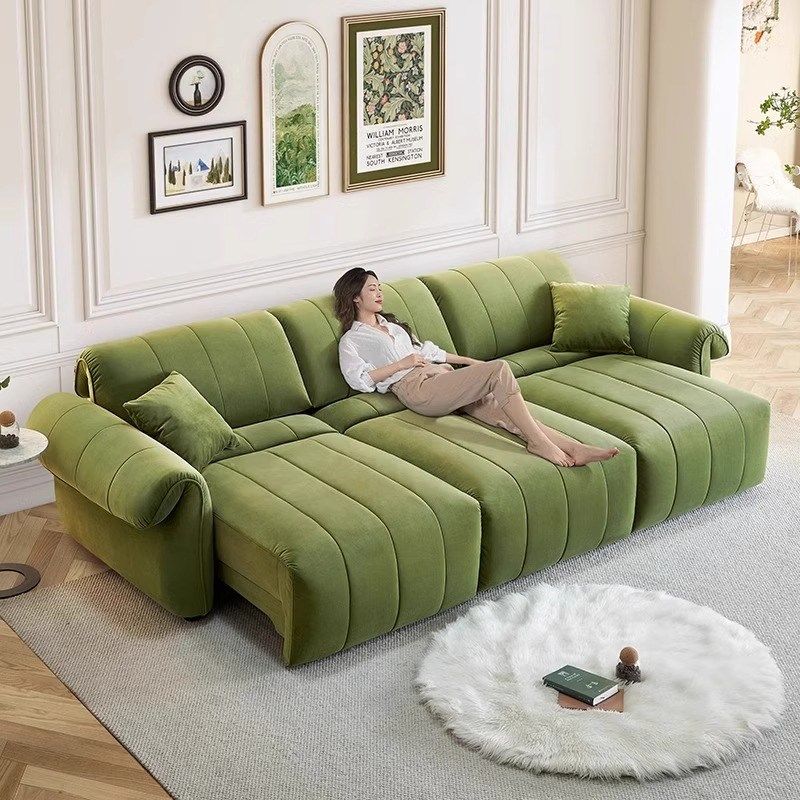 八爪鱼电动沙发可调节客厅小户型奶油风布艺智能多功能沙发床两用,住宅家具,功能沙发,淘宝优惠券,粉丝福利购,淘宝优惠卷