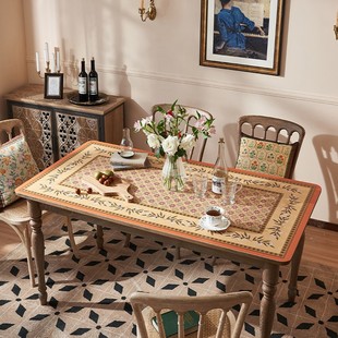 洛美丹顿皮革桌垫防水防油复古桌布免洗防烫桌面垫餐桌垫茶几台布