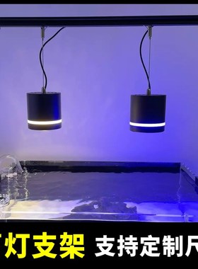 水草灯桶灯爆藻灯鱼缸灯吊架龙门架鱼缸灯支架L型溪流铝合金灯架
