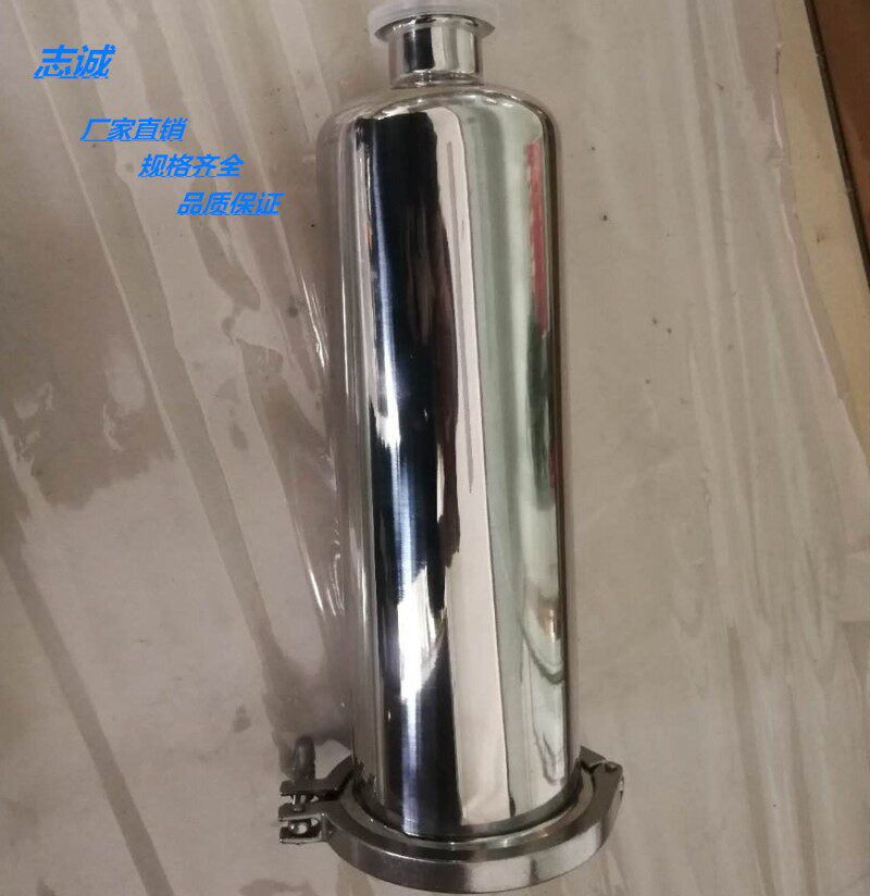 优质304卫生级直通式快装卡盘接口不锈钢管道插口过滤器平盖滤网