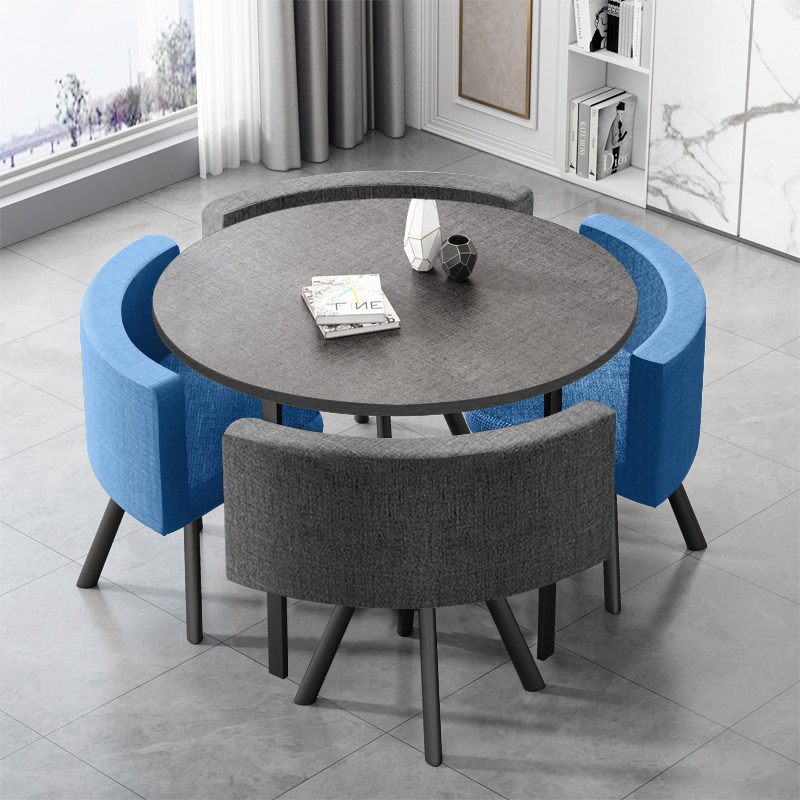 洽谈桌椅组合简易圆桌家用餐桌网红小圆桌接桌椅待小户型桌椅饭桌,住宅家具,板木餐桌,淘宝优惠券,粉丝福利购,淘宝优惠卷