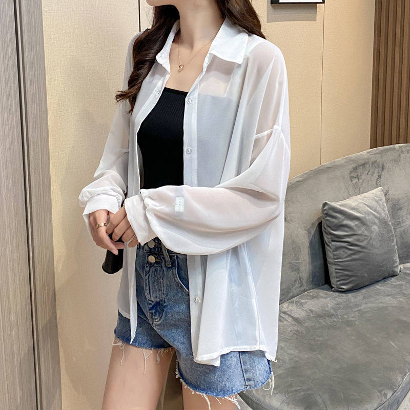 雪纺防晒衫女长袖薄款2021年新款复古港味披肩夏季外搭衬衫空调衣,女装/女士精品,蕾丝衫/雪纺衫,淘宝优惠券,粉丝福利购,淘宝优惠卷